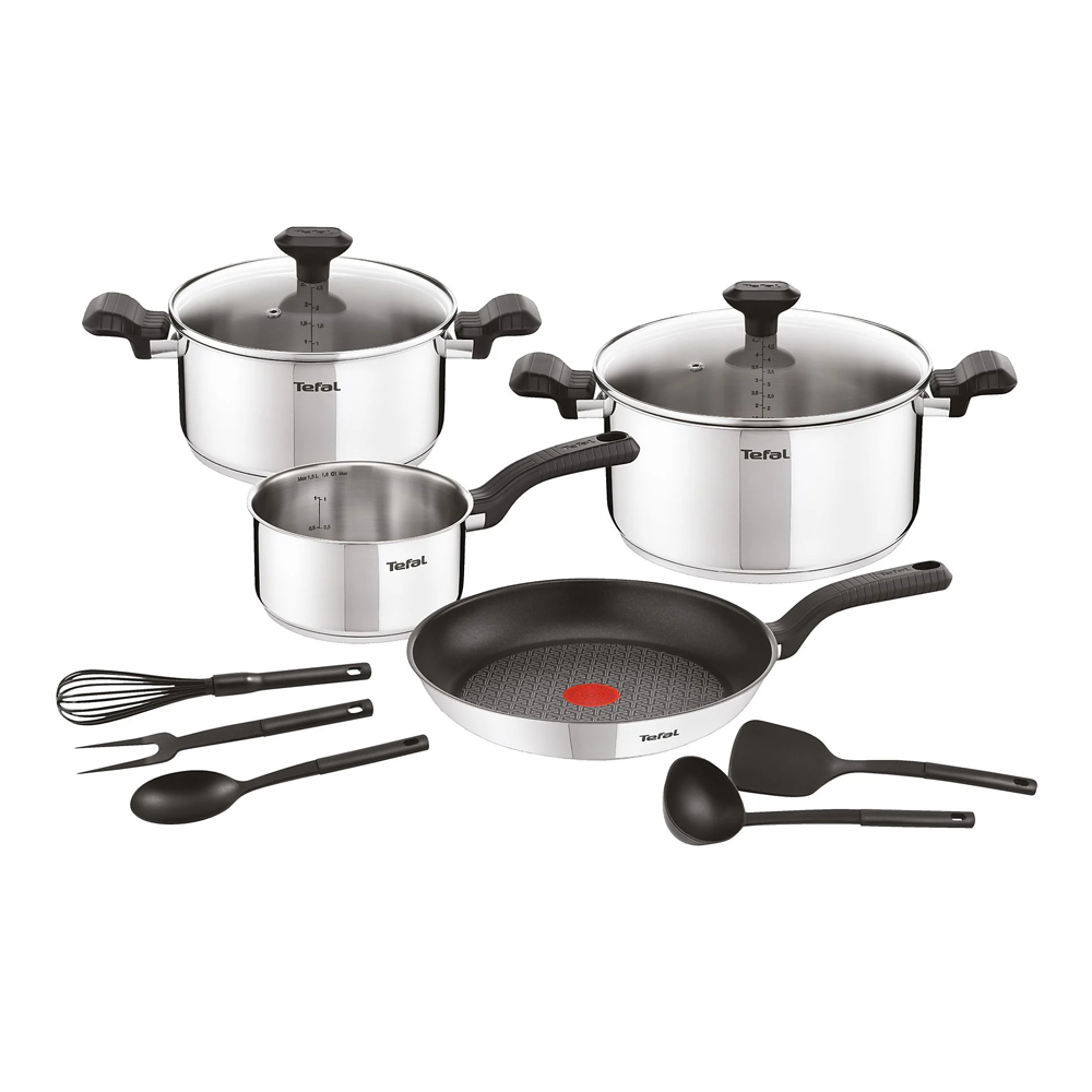 Tefal Comfort Max - 11-piece set stainless steel induction